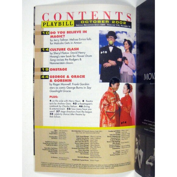 Frankie and Johnny Clair de Lune Playbill October 2002 Eddie Falco Stanley Tucci - Picture 3 of 8